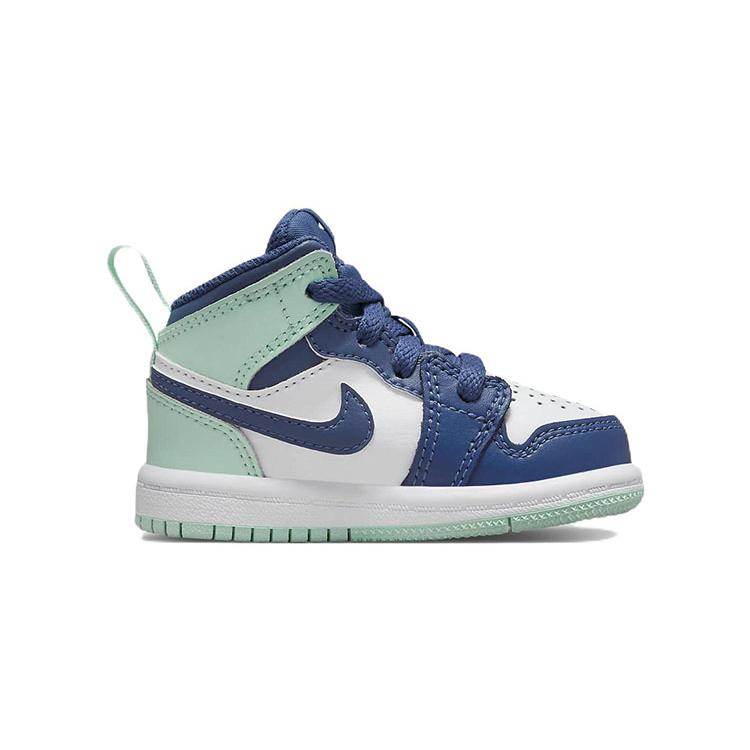 New Jordan 1 Mid Mystic Navy Mint Foam TD 640735-413