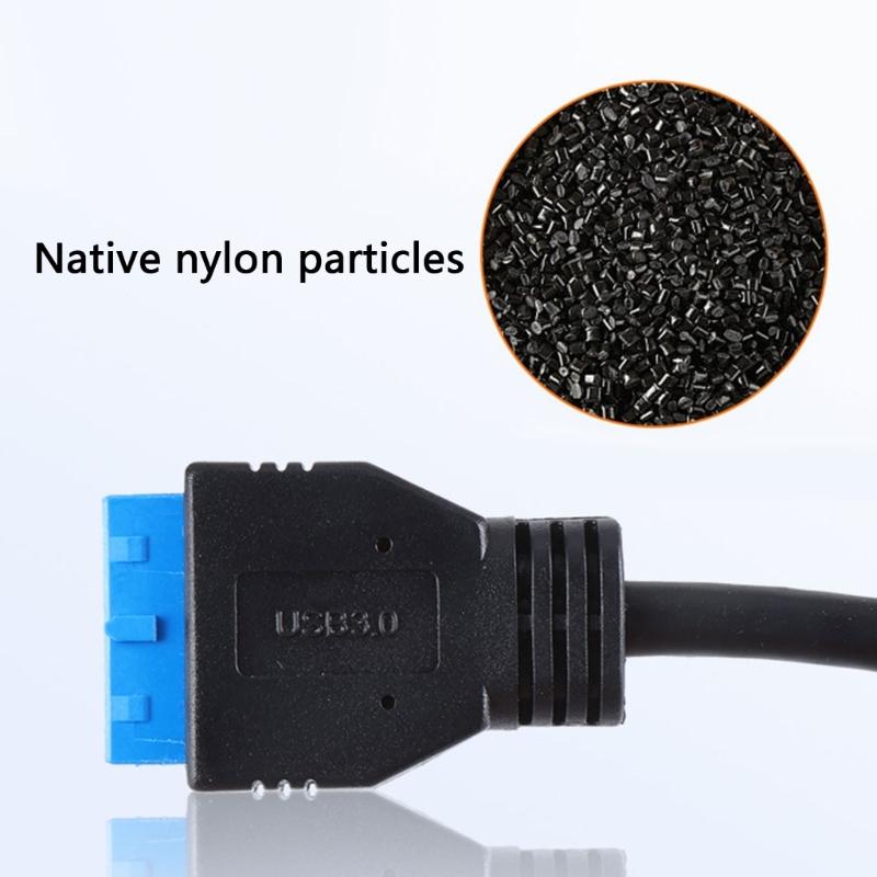 USB3.0 19Pin 1 To 2 Header Extension Wire USB HUB With Adopting Chip And Modular Cable Line And Expansion Card