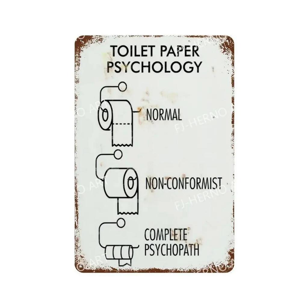 Letrero de Metal HD Divertido Decoración de Pared para Baño Retro Humor de Baño Señal WiFi Lávate las Manos para Baño Bar Cafetería