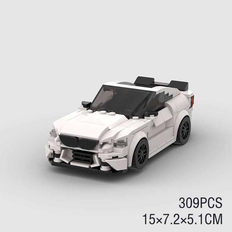 

M2 CS F87 Скорость MOC Автомобиль Супер Гоночный Транспорт Модель Строительный Блок Гонки Ралли Спорт Кирпич Рождественский Подарок Городская Техническая Игрушка
