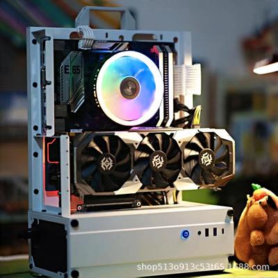Open Chassis0/360Water-cooled and Air-cooled Rack ATX/MATX Graphics Card Vertical Mounting Desktop Host Small Chassis