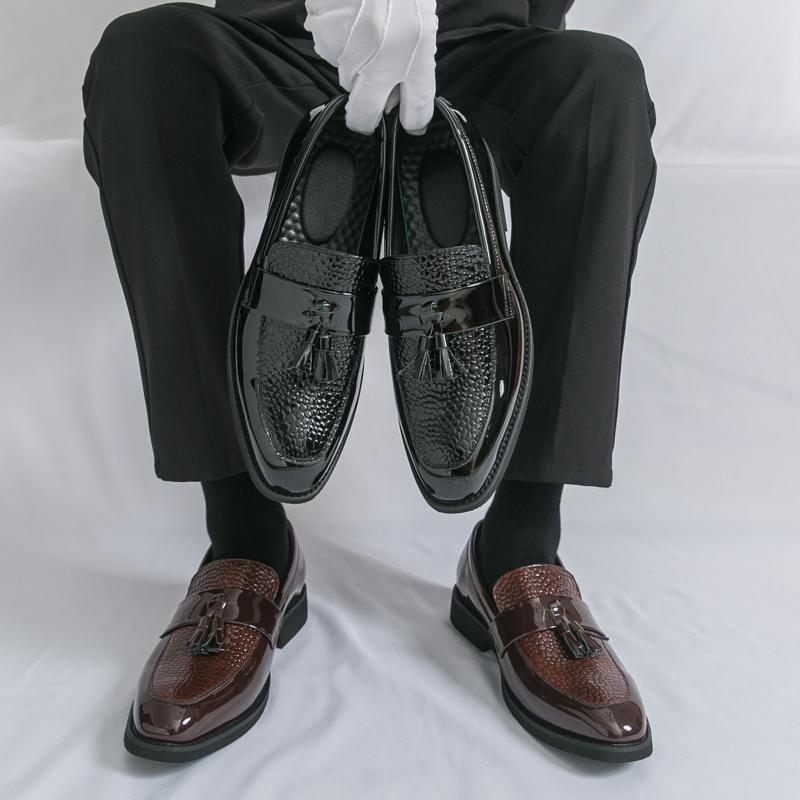 Classic Social Formal Leather Shoes Men Party Leather Casual Business Shoes Men Leather Loafers Men's Dress Shoes