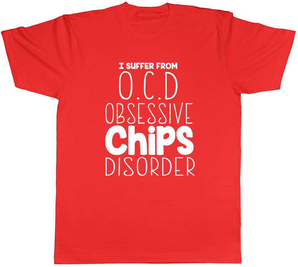 I Suffer from OCD Obsessive Chips Disorder Funny Unisexs Tee TShirt S