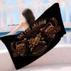 Tattoo Shop Logo Beach Towel Colorful Bath Towels for Girl Microfiber Quick Dry Sand Free Beach Yoga Spa Gym Pool