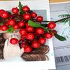 Artificial Flower High Simulation Texture No Maintenance Purple Blue Berries Branch Natural Look Fake Berries