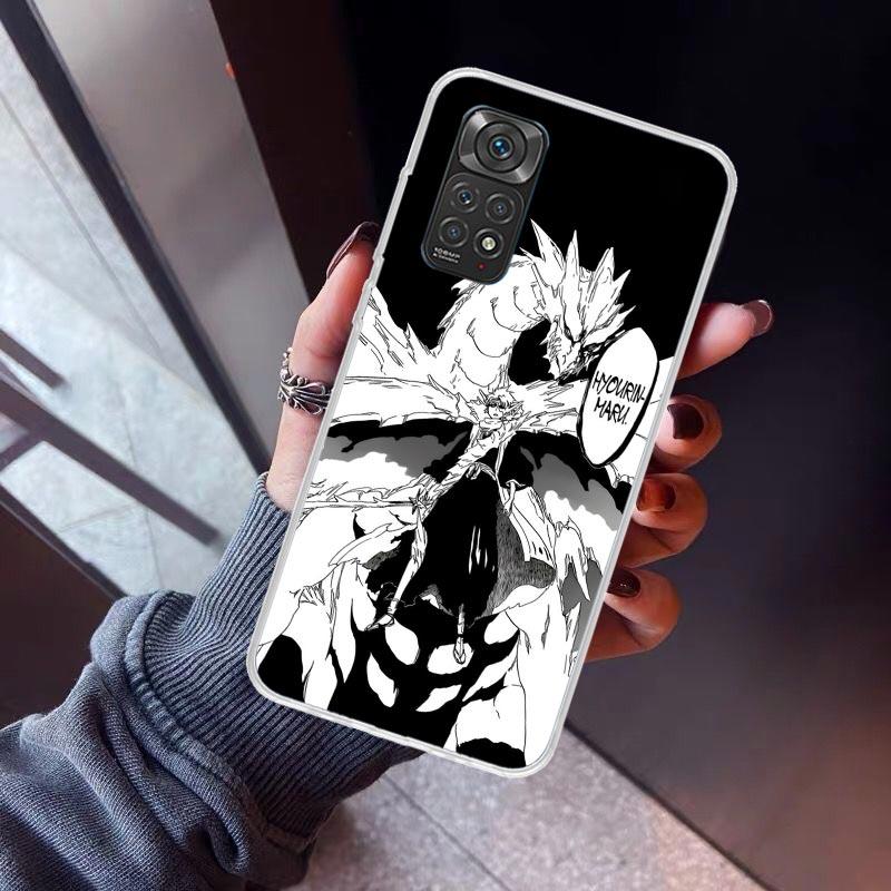 Bleach Hitsugaya Toushirou Phone Case For Xiaomi Redmi Note 10 11 12 13 14 15 Pro Plus 11S 12S 14S 11T 11E 10S Soft TPU Back Cov