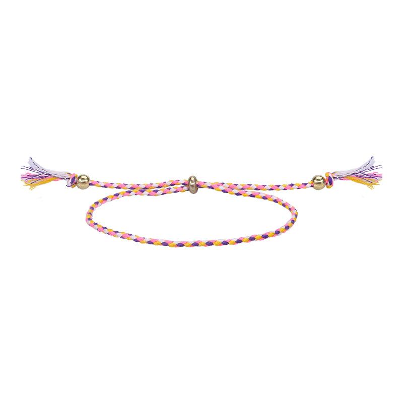 Bracelet Multicolor Bohemia Woven Wrap Friendship Bracelets Handmade Braided Friendship Bracelet Adjustable Colorful