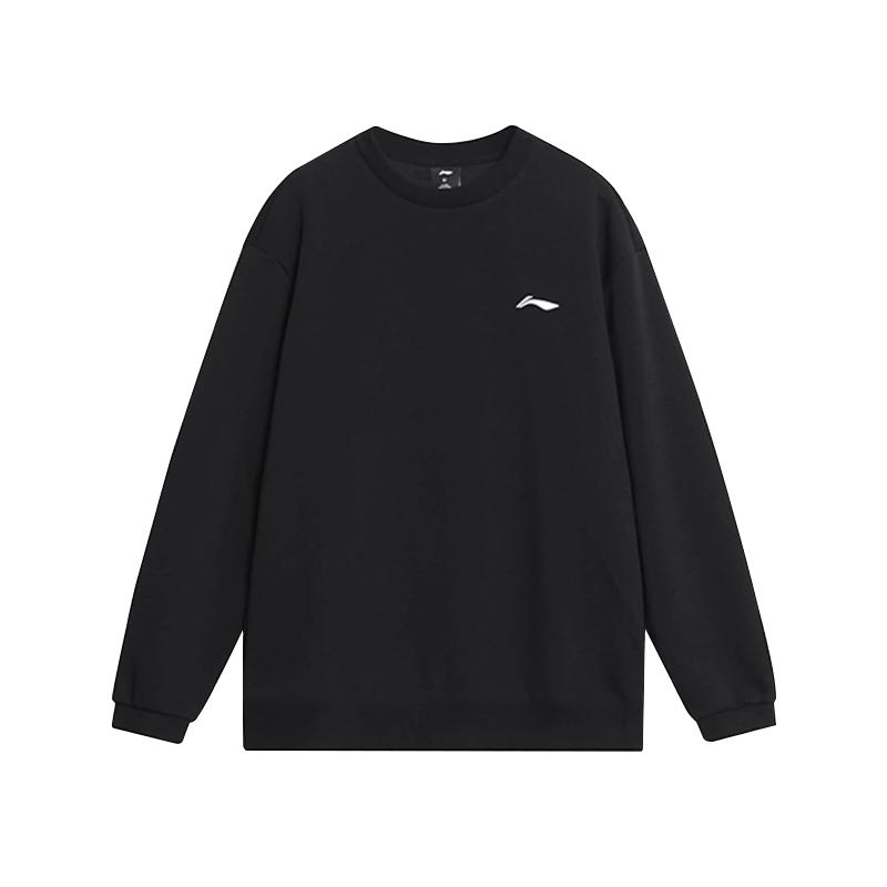

Li-Ning Breathable Casual Round Neck Base Layer Fitness Running Long Sleeve T-Shirt Men Tops Black YTLV061-1 5XL