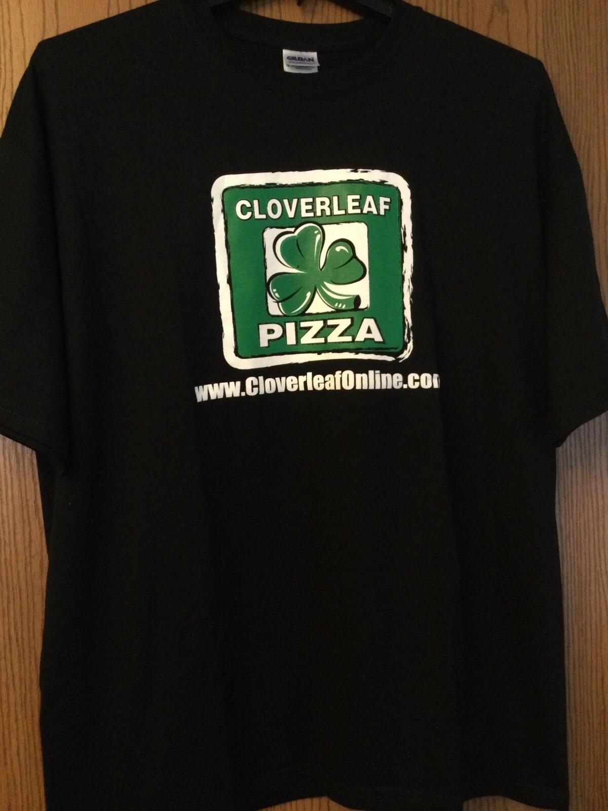 Cloverleaf Pizza (Michigan) - Black Shirt - XL - Gildan 2XL