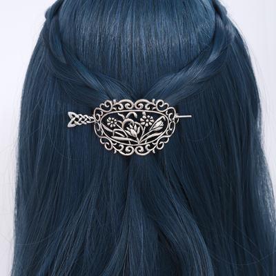 Vintage Celtic Knot Hollow Floral Hair Stick Viking Party Decorative Hair Pin For Women Elegant Updo Accessories
