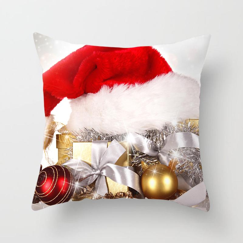 Christmas Throw Pillow Set Santa Claus Sofa Gift Home Decor Pillowcase Christmas Gift Pillowcase