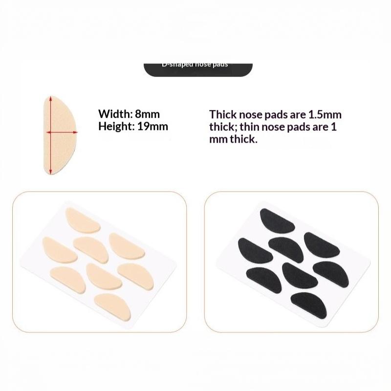 16Pcs Self Adhesive Non-Slip Eyeglass Nose Pads Soft Foam Nose Pads Thin Nosepads For Eyeglasses Sunglasses Glasses