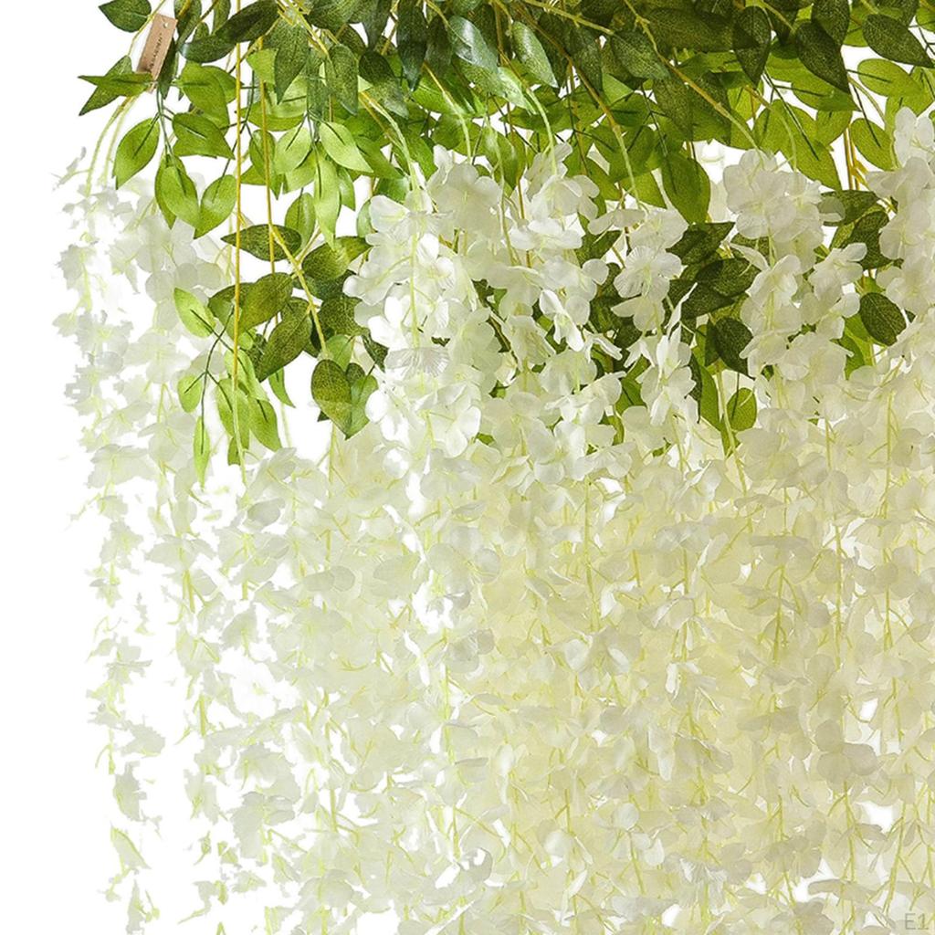 12 Pieces Artificial Wisteria Bush Garland Arch Simulation for Home Decor