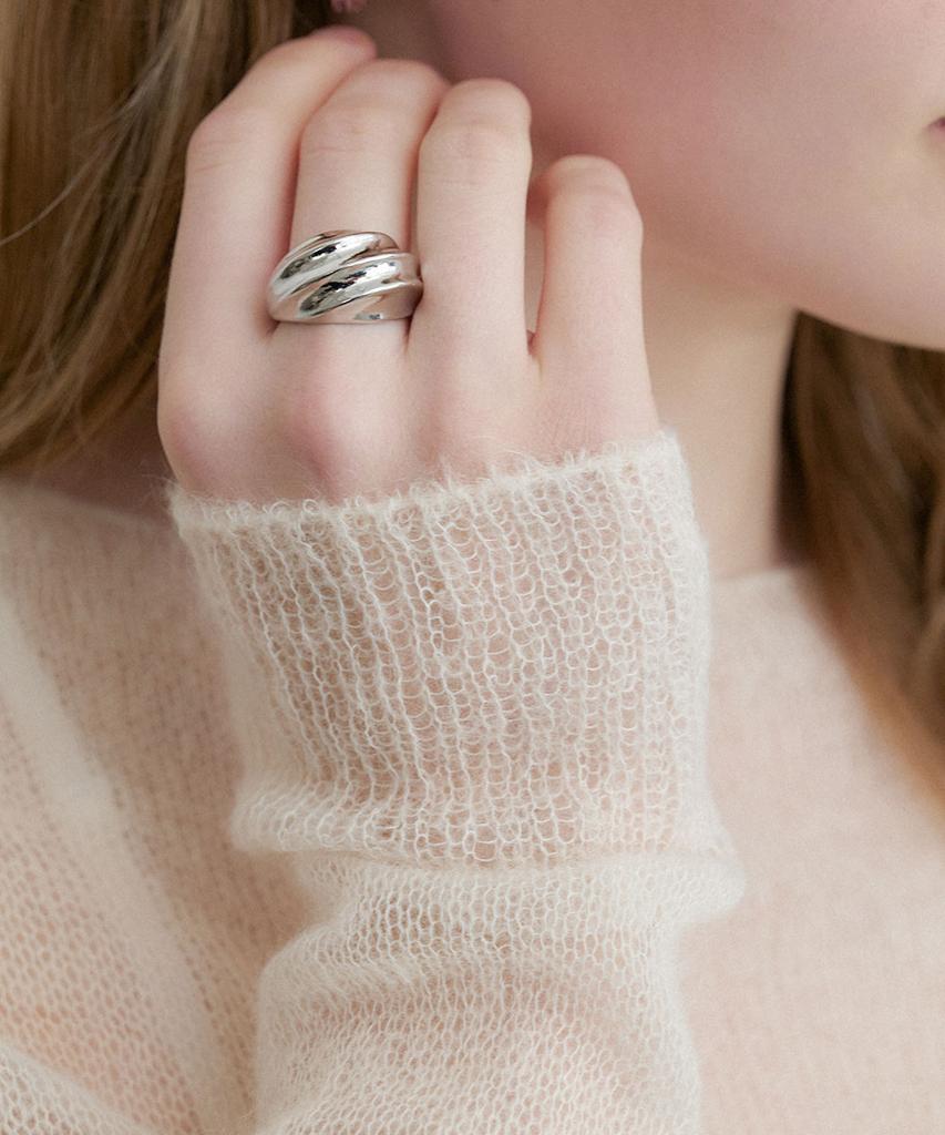Halden Curved Ring Bold (R021_Silver)
