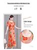 2023 Plus Size Floral Summer Cotton Dress for Middle-Aged Women