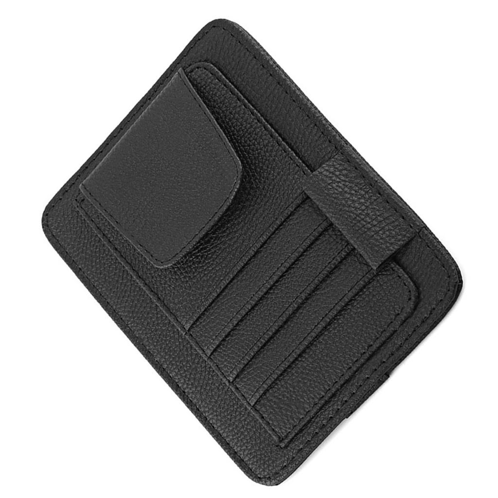 Auto Car Sun Visor Organizer Pouch Bag Card Storage Glasses Holder Clip