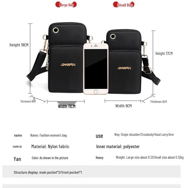 Damen Sommer 2025 Crossbody Mini-Tasche: Modische Handy-, Münz- & Handgelenk-Geldbörse