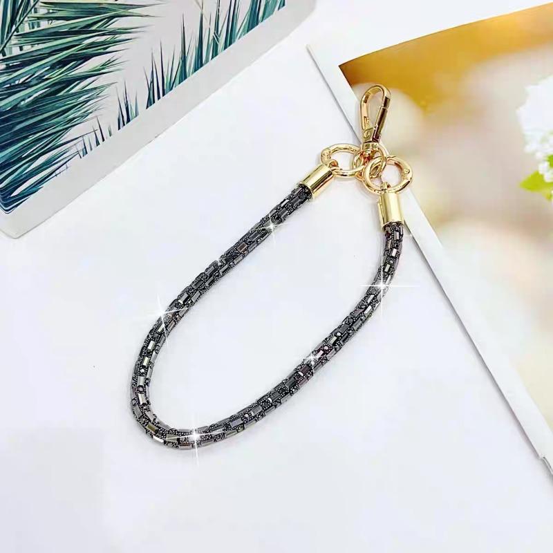 Mobile Phone Lanyard, Short Crystal Wrist Chain, Luxury Fashion Women's Lanyard, Camera Chain, Handbag, And Strong Case
