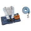 Adjustable Buckle Pet Harness Set Adjustable Pet Walking Set Cute Dog Vest Harness  Pet