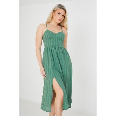 Womens/Ladies Selena Dobby Midi Dress