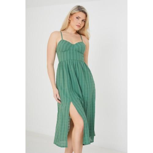 BRAVE SOUL Rochie midi Selena Dobby pentru femei/doamne