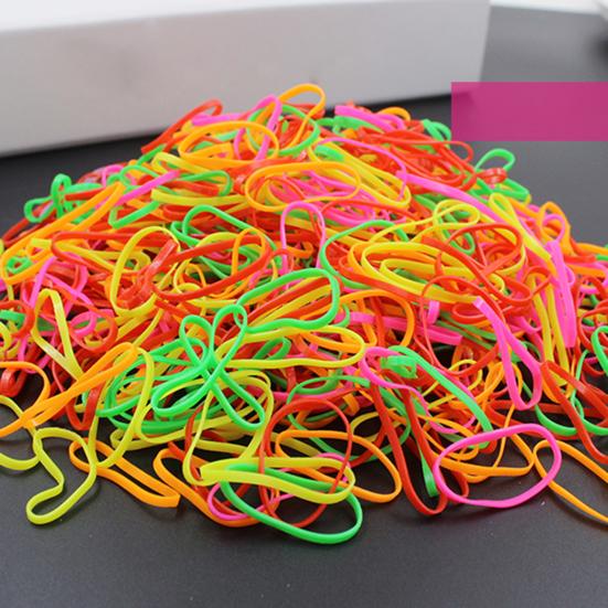 100Pcs Pet Rubber Bands Mixed Color High Elasticity Rubber Stretchable Pet Hair Bows for Cat