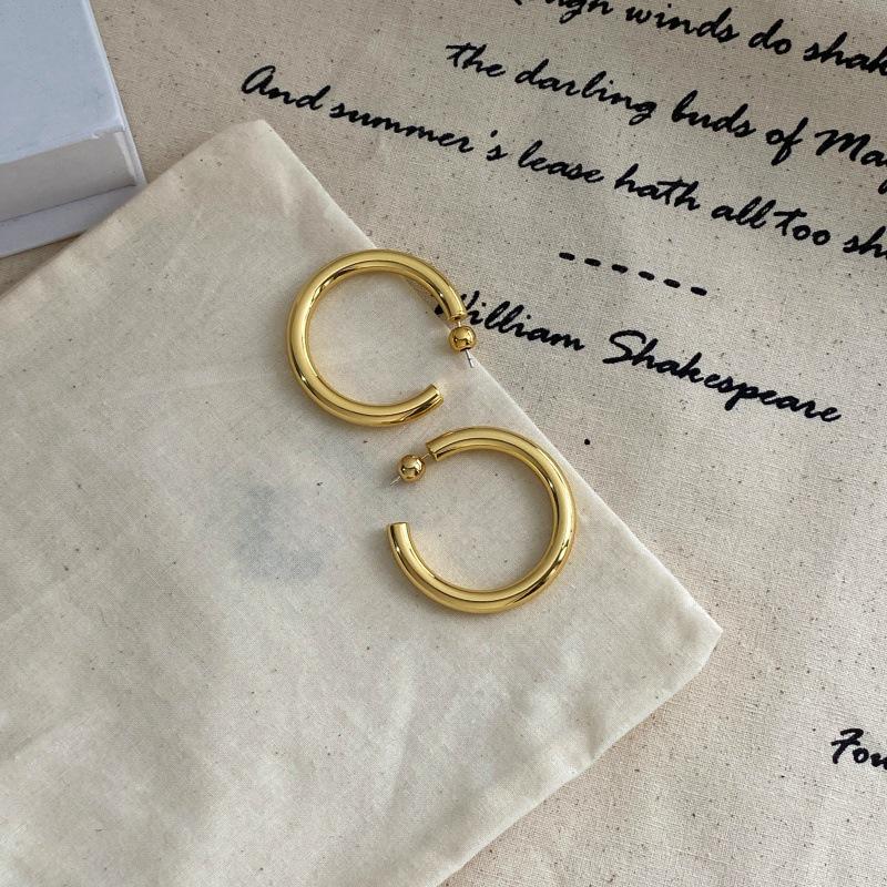 SophieBu*ai Minimalist Circle Ear Cuffs - Elegant High-End Hoops Earrings