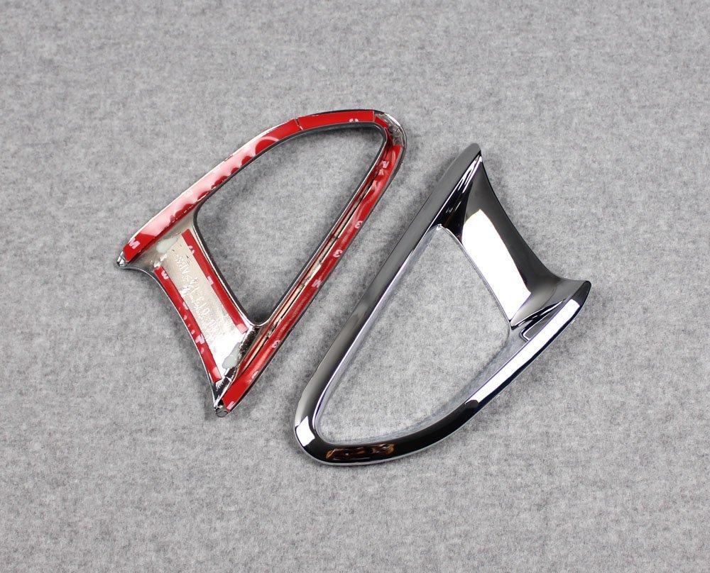 RUIQ Mazda Demio DJ Series Dedicated Exterior Chrome Plated Rear Fog Lamp Garnish Bezel Cover Aftermarket Part for Mazda 2 Demio -