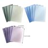 5Pcs Clear File Sleeve with Long Clamp Document Test Paper Organizers Large Capacity Filing Folder for Sutdent Teacher