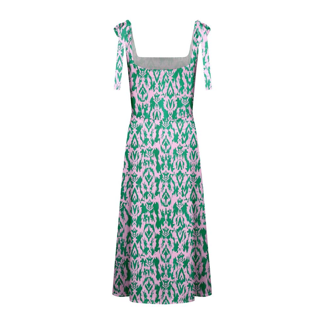 Women's Summer Fashion Tank Dress A-Line Sleeveless Casual Floral/Solid Pocket Dress