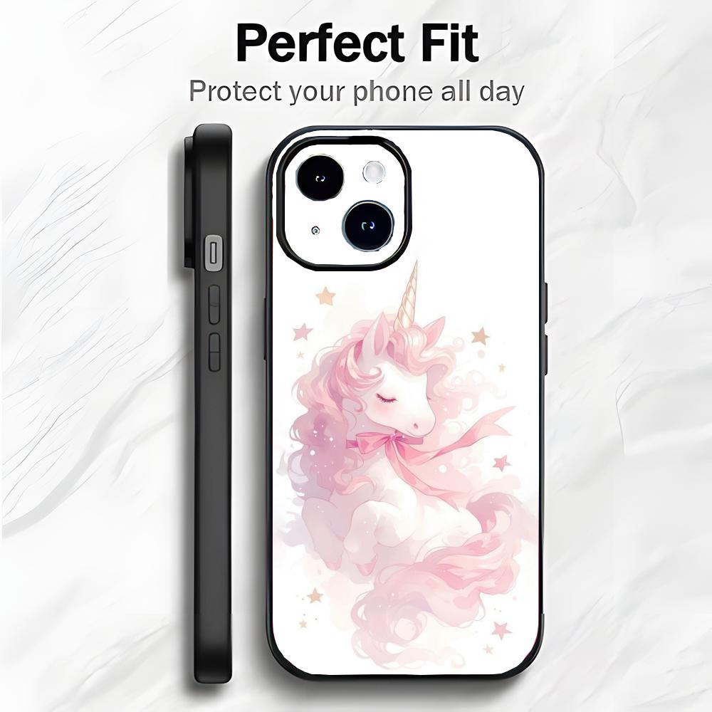 Cute Baby Unicorn Phone Case Phone Case Soft Packaging Lightweight For iPhone17 16 15 14 13ProMax