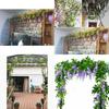 Lifelike 2x Artificial Wisteria Flower Vine With Stunning Colors For Home Decor