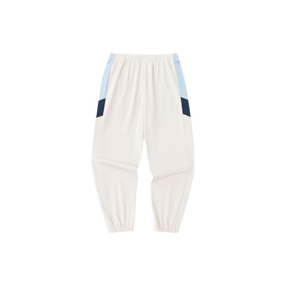 Anta Life Series Color Block Mid Rise Tapered Knit Sports Pants Men Pants Light-Smoke-Gray Calm-Blue Dark-Navy 952418303-1