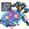 Metal Cardbot Season 2 Blue Cop S Transforming Robot To Car Action Figures with Card Transformation Car Musclehyde Model Toys