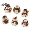 Familienbastelsets 6 Stück/Set Kühlschrankmagnete Kunst-Kit mit Kunstperlen Weihnachts-Schneemann Baum Nikolaus Magnetische Schneeflocken-Ornamente Magnete DIY Mosaik