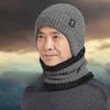 Thick Hat Scarf Set Plush Ear Protection Hat Simple Knitted Beanie Hat  Riding