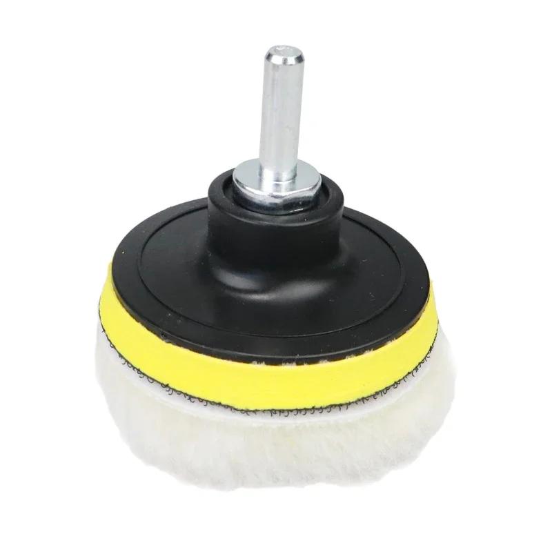 7pcs 3" Car Sponge Polishing Pad Set Polishing Buffer Waxing Adapter Drill Kit for Auto Body Care Headlight Assembly Repair