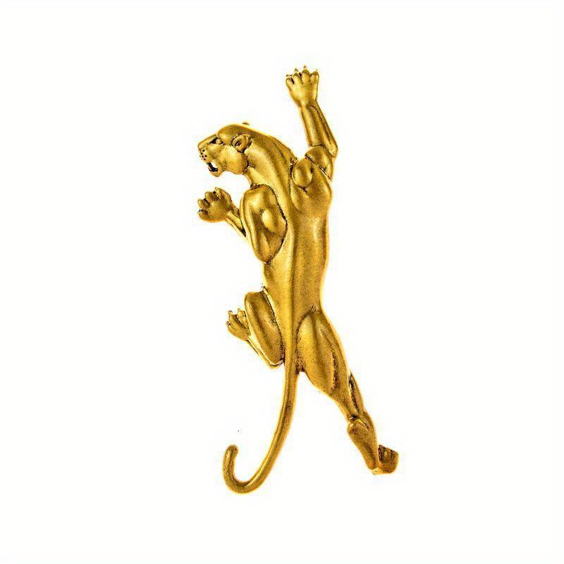 Vintage Women Men Fashion Classic Lepard Brooch Badges Retro Unisex Clothing Coat Pin Buckles