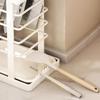 Carbon Steel Kitchen Knife Tool Storage Rack Large Capacity Extra-Thick Household Utility Knife Holder Organizer with Drainer