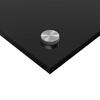 Kitchen Backsplash 2 pcs Black 70 x 40 cm Tempered Glass