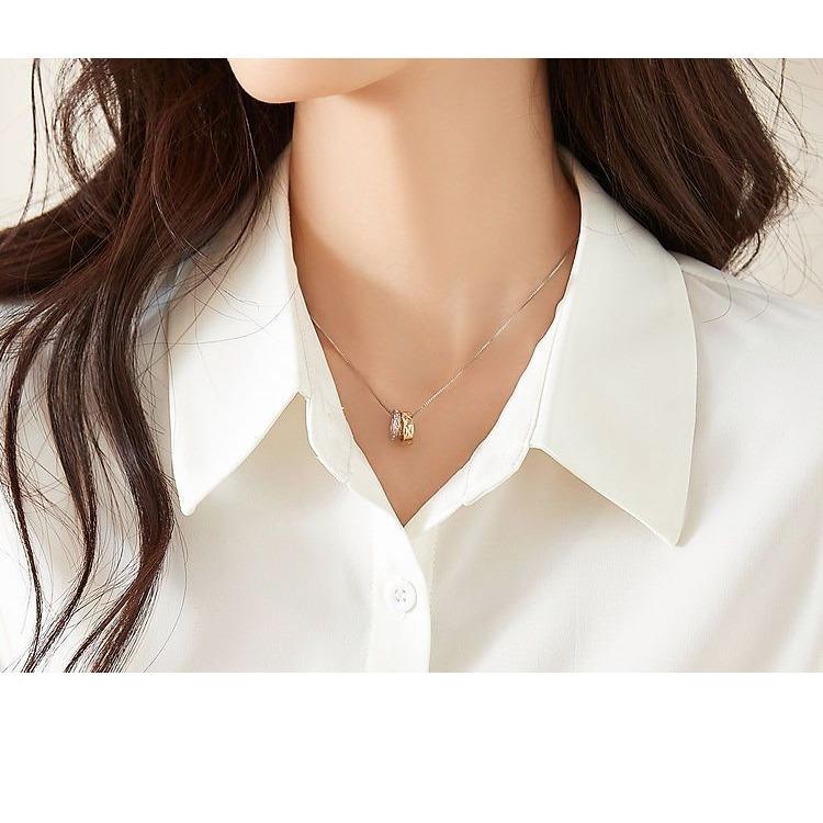 Hochwertiges weißes Chiffonhemd Damen Locker Langarm Lässige Bluse Herbst Frühling Slim Fit Elegant