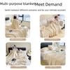 Thickened Coral Fleece Flannel Blanket - Rabbit Fur Nap Throw Milk Velvet Bed Cover