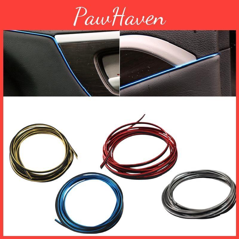 Moulding Car Styling Decorative Filler Strip Interior Exterior Set Red 5 Meters