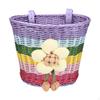 Kids Bike Basket Easy to Install Woven Front Bicycle for Children