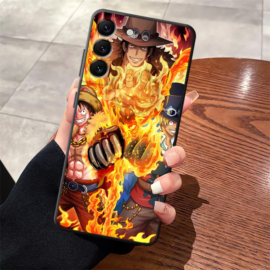 Coole Luffy ACE Hülle für Samsung Galaxy A24 A17 A16 A12 A13 A14 A15 A72 A73 A23 A54 A71 A51 A52 A34 Handyhülle