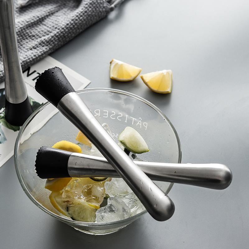Nerezové kladívko na drcený led Multifunkční nanukové tyčinky Koktejlové míchátko Ovoce Citron Muddle Barové náčiní