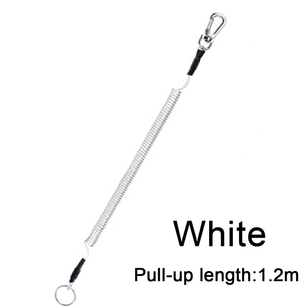 Camping Spring Elastic Rope Portable Fishing Lanyards Security Gear Tool Anti-lost Phone Keychain