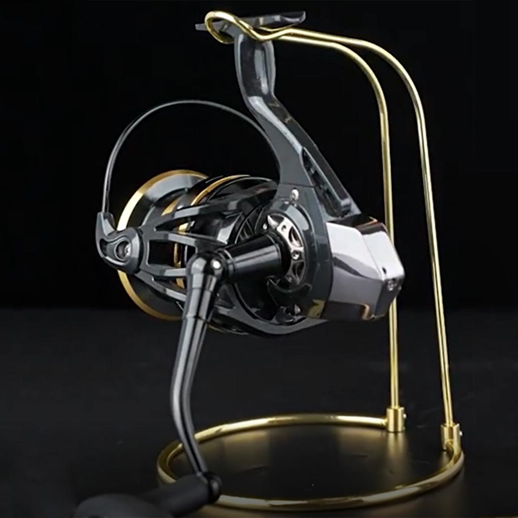 Edelstahl Spinnrollenhalter Angelzubehör Ständer Angelrollen Regal Displayständer Angelrollenhalter Einfach zu bedienen