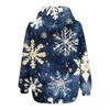 Women's Christmas Printed Sweatshirt  Winter Long Sleeve Cardigan Jacket With Pockets Zipper Hoodie Outerwear