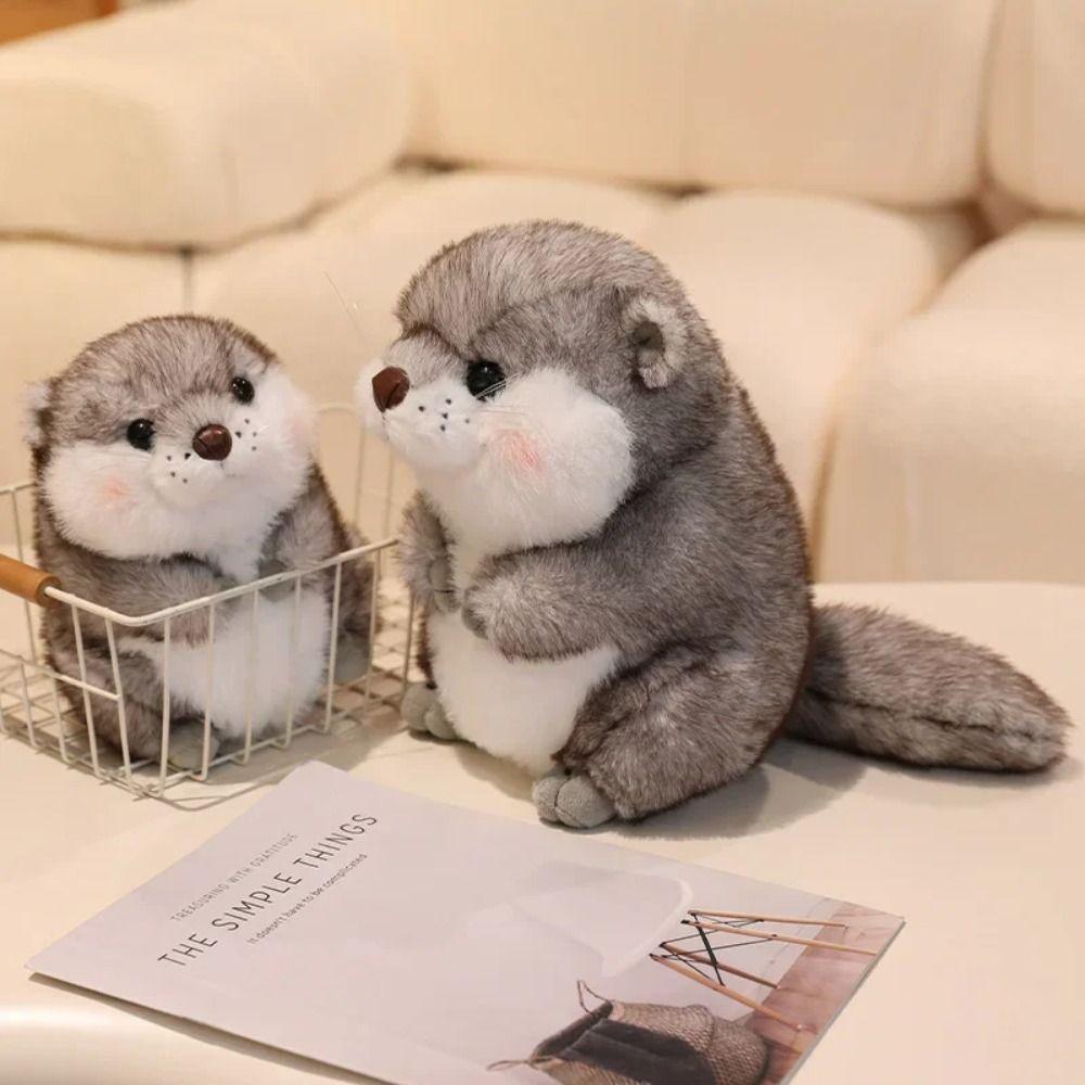 Chubby Face Plush Otter Dolls PP Cotton Animals Stuffed Toys Cute Otter Plush Toys  Christmas